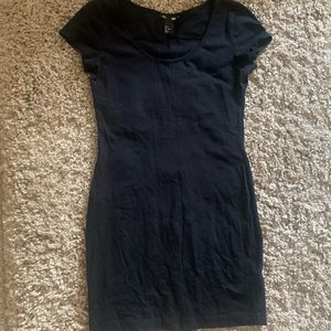 Black Fitted Basic Dress